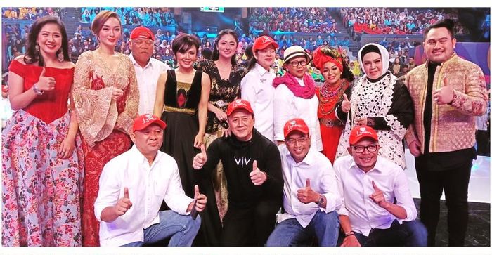 Elek Yo Band dan sejumlah selebriti di konser amal, Rabu (29/8/2018)