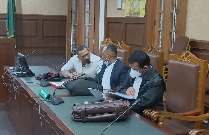 Sidang Jerinx SID di Pengadilan Negeri Jakarta Pusat, Jumat (18/2/2022).