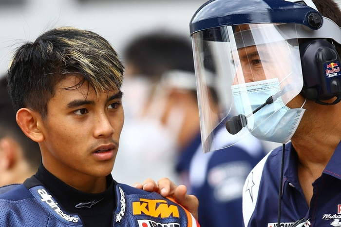 Awas kelewat, jadwal pembalap Indonesia, Mario Suryo Aji balap Red Bull Rookies Cup (RBRC) di MotoGP Jerman 2021.