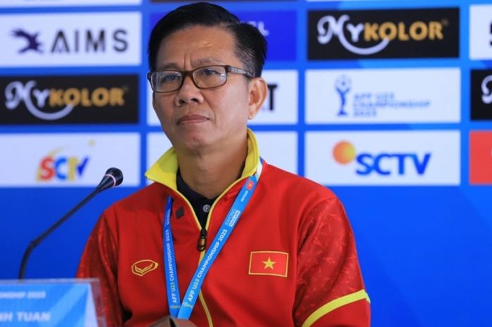 Pelatih Timnas U-23 Vietnam, Hoang Anh Tuan, mewaspadai lemparan jarak jauh Timnas U-23 Indonesia jelang tampil di final Piala AFF U-23 2023.