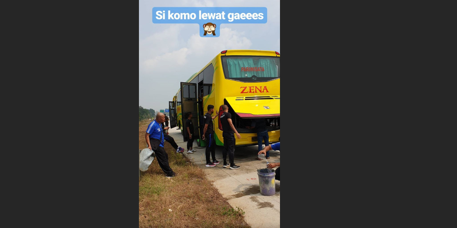 Bus Persib Bandung Mogok dalam Perjalanan Menuju Markas Arema FC