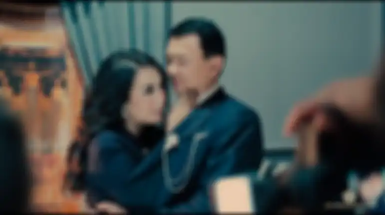 Foto Ahok dan Puput Nastiti Devi dengan tema Vintage