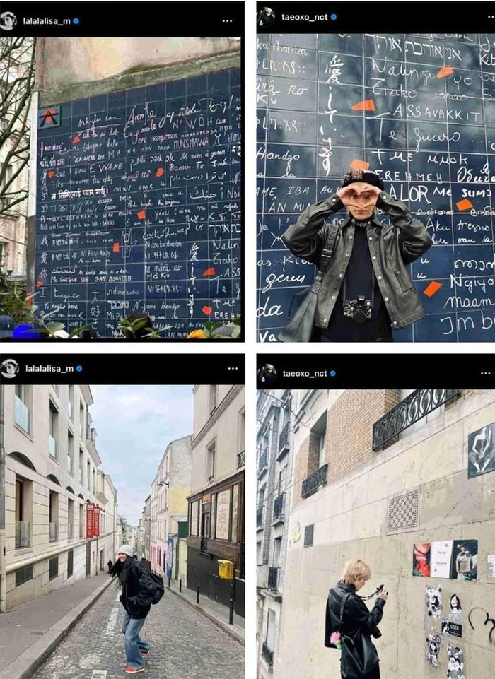 Kesamaan unggahan Taeyong NCT dan Lisa BLACKPINK saat di Paris