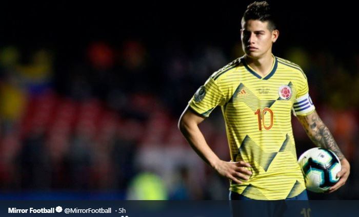 Gelandang timnas Kolombia, James Rodriguez, tampaknya bakal segera merapat ke Napoli.