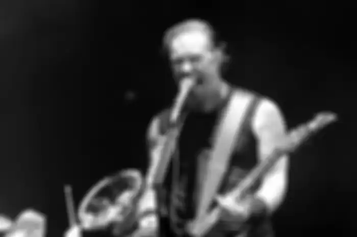 James Hetfield performing live with Metallica at the O2 Arena in London, England on 15 September 2008.