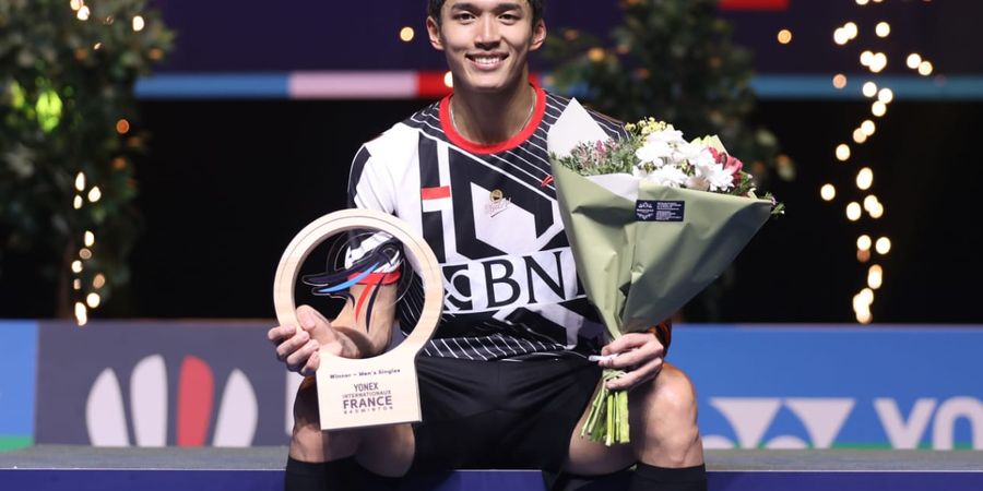 Update Ranking Race to Paris - Gelar Jonatan Mantapkan Kans Maksimal Tunggal Putra Indonesia