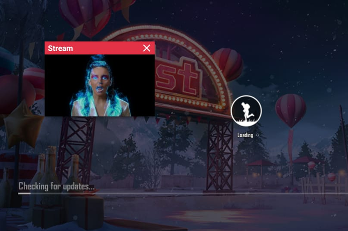Tampilan Aplikasi Stream Sambil bermain PUBG