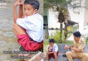 Lihat Muridnya Duduk Lemas Menatap Temannya Bermain, Guru SD Ini Ajak Siswanya Jajan Bareng, Videonya Bikin Netizen Terharu