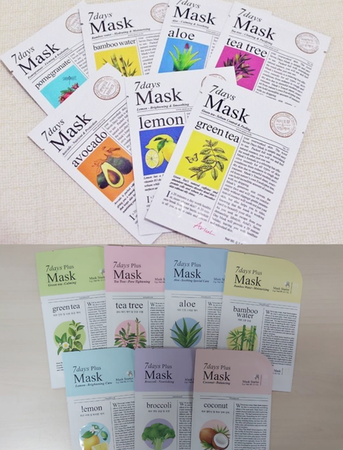 Sheet Mask Ariul ‘ 7 Day Mask’ dan ‘7 Days Plus Mask’