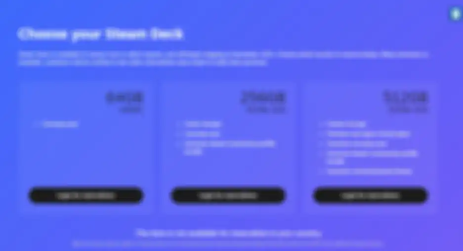 Reservasi Steam Deck di Steam Store