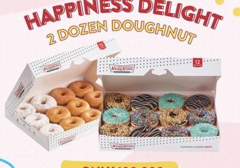 Hari Ini, Promo Krispy Kreme Beli 2 Lusin Donat Cuma Bayar Rp100 Ribu!