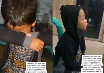 Viral, Anak Kecil Menangis Histeris Diduga Diturunkan Paksa Oleh Orang Tuanya di Pinggir Jalan, Begini Penjelasan Saksi