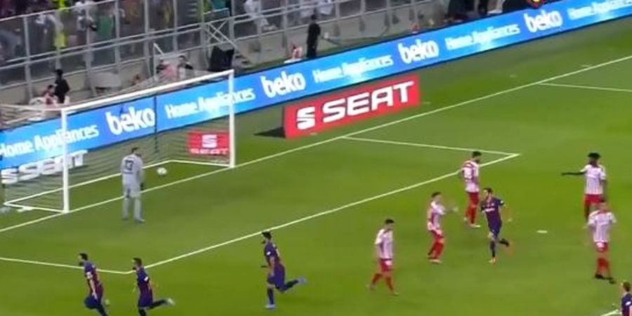 VIDEO - Lionel Messi Cetak Gol dengan Tendangan Keras Kaki Kanan, Kiper Lemas