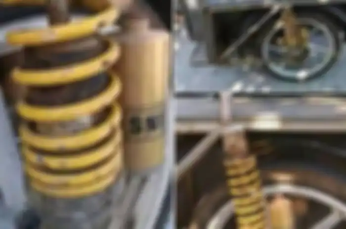 Gerobak pakai sokbreker Ohlins.