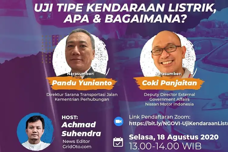 Ngobrol Virtual Soal Kendaraan Listrik, Uji Tipenya Ribet Gak Sih?