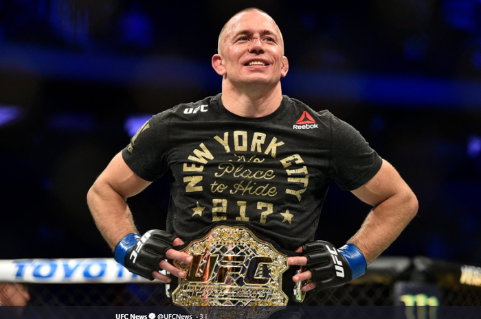 Legenda UFC, Georges St-Pierre (GSP), dinobatkan sebagai Modern Wing of the UFC Hall of Fame. Gelar tersebut dinobatkan pada ajang UFC 249 di VyStar Veterans Memorial, Jacksonville, Florida, Sabtu (9/5/2020) atau Minggu WIB. 