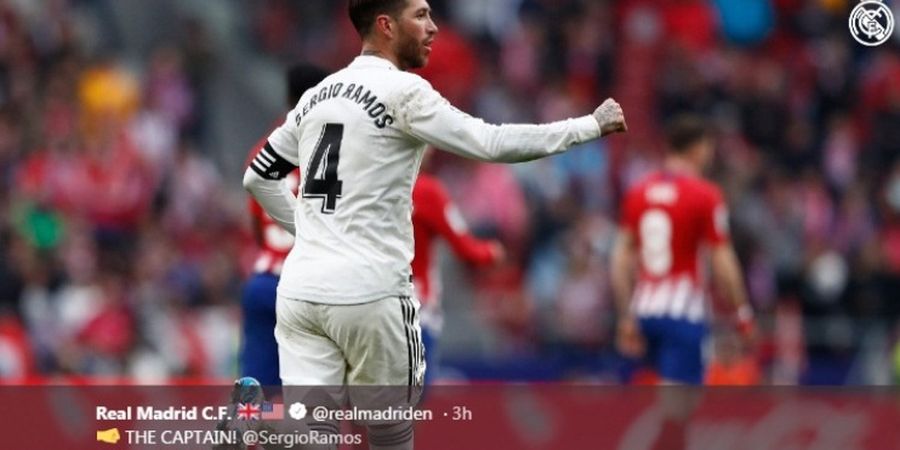 Selebrasi Konyol ala Sergio Ramos, Mau Sindir Antoine Griezmann?