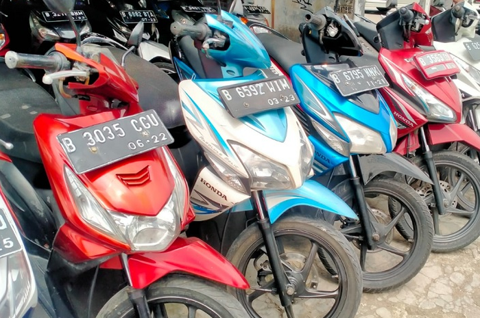 Foto ilustrasi harga motor bekas Rp 3 jutaan banyak pilihan, salah satunya Honda BeAT.