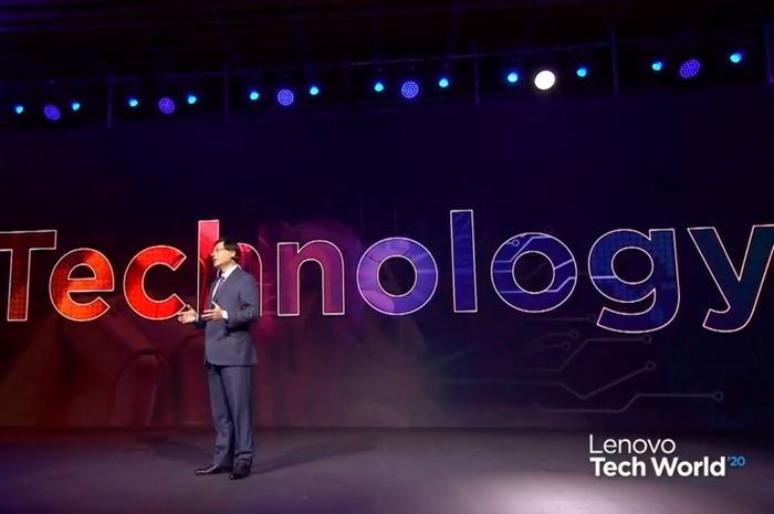 Chairman dan CEO Lenovo, Yuanqing Yang di Tech World 2020.
