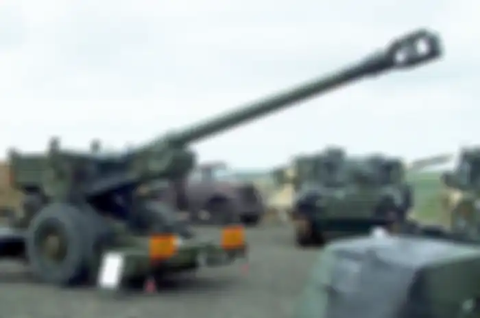 Meriam Howitzer 155mm menjadi salah satu senjata perang yang dikirimkan AS ke Ukraina