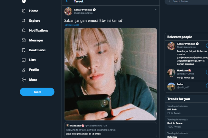 Gubernur Jawa Tengah Ganjar Pranowo 'notice' Yuta 'NCT'