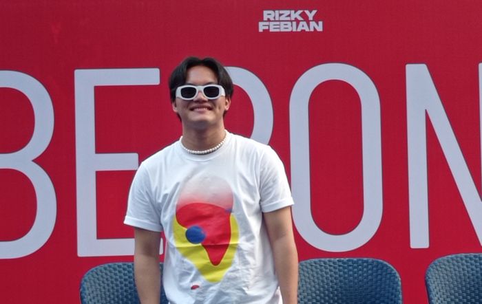 Rizky Febian saat ditemui di kawasan SCBD, Jakarta Pusat, Jumat (21/7/2023).