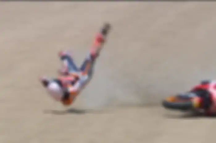 Marc Marquez kecelakaan parah di MotoGP Spanyol 2020
