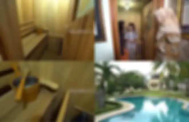 Fasilitas sauna pribadi di rumah Ingrid Kansil