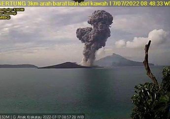 Siaga Level 3, Gunung Anak Krakatau Kembali Semburkan Abu Vulkanik hingga 2.000 Meter, PVMBG Sampaikan Imbauan Ini!