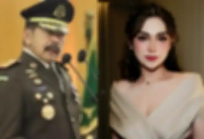 Jaksa Agung dan Celine Evangelista 