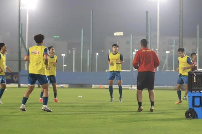 Timnas Vietnam menggelar sesi latihan pertama, Selasa (7/11/2023),  jelang Kualifikasi Piala Dunia 2026.