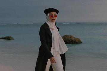 Ide OOTD hijab dengan berbagai macam topi