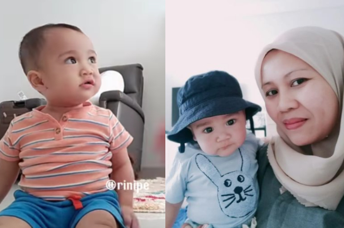 Kolase Foto Rayyanza dan Sus Rini