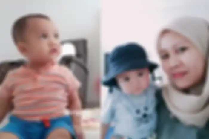 Kolase Foto Rayyanza dan Sus Rini