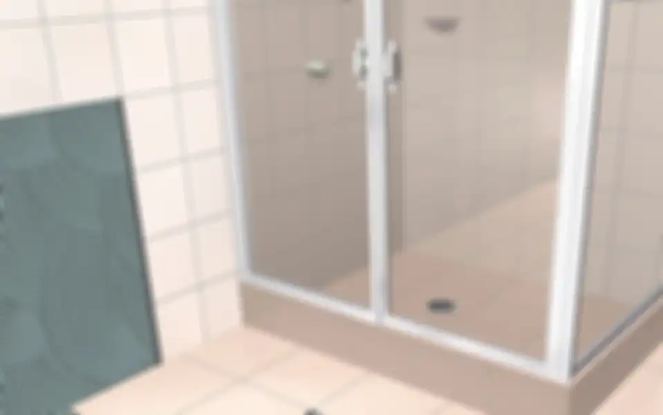 Shower tray berfungsi menadahi air guyuran mandi.