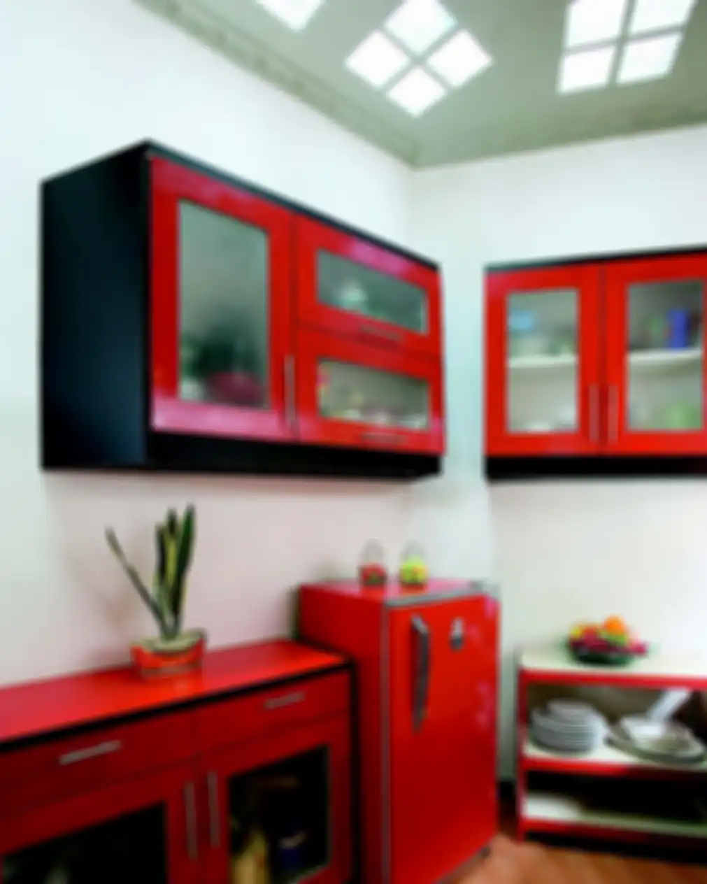 Ilustrasi pengaplikasian skylight di dapur.