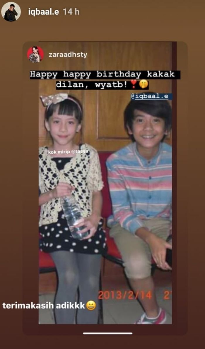 Instagram Stories Iqbaal Ramadhan
