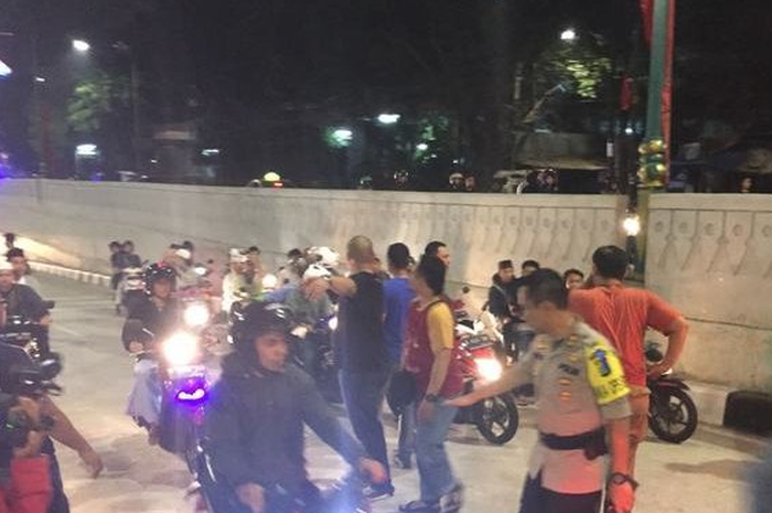 Ilustrasi konvoi motor berkedok sahur on the road telah dilarang oleh pihak Polda Metro Jaya.