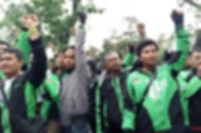 Ilustrasi driver ojek online