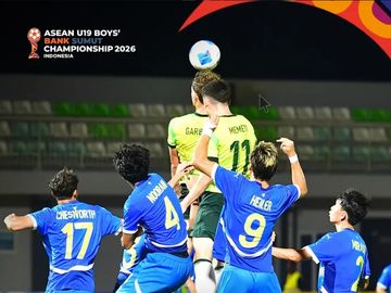 Laga Filipina Vs Australia di Stadion Madya, Sumatera Utara dalam laga pertama grup C ASEAN U-19 Camphionship 2026, Rabu (3/6/2026).