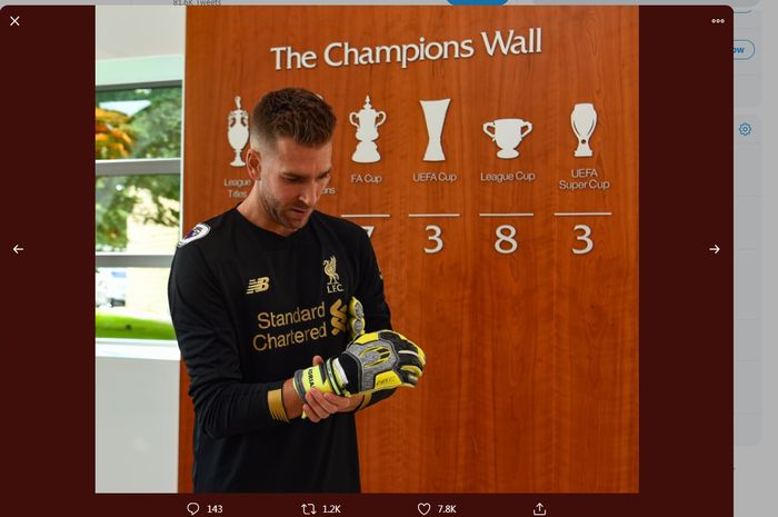 Kiper baru Liverpool, Adrian