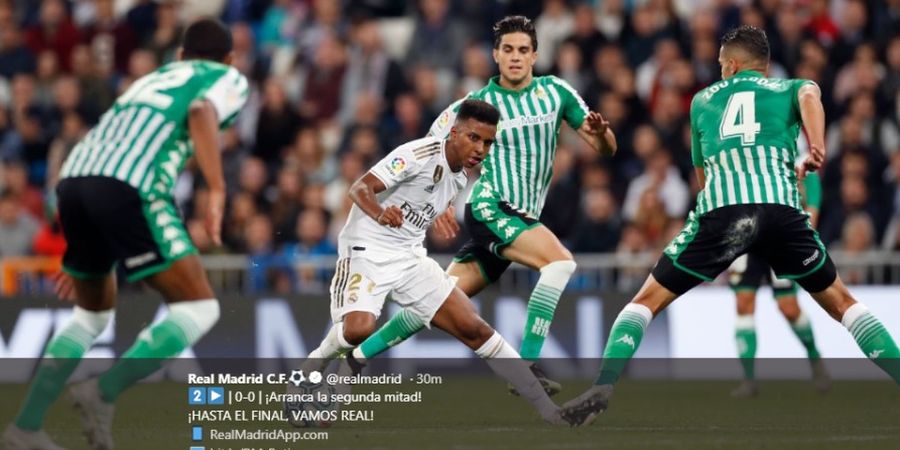 Hasil Real Madrid Vs Betis - Skor Imbang Warnai Rekor Betis di Bernabeu