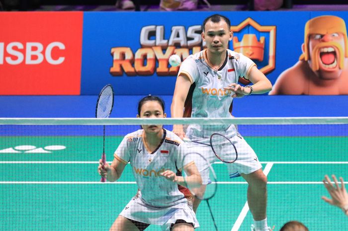 Pasangan ganda campuran Indonesia, Rinov Rivaldy/Pitha Haningtyas Mentari dapat cobaan berat sejak awal Denmark Open 2024