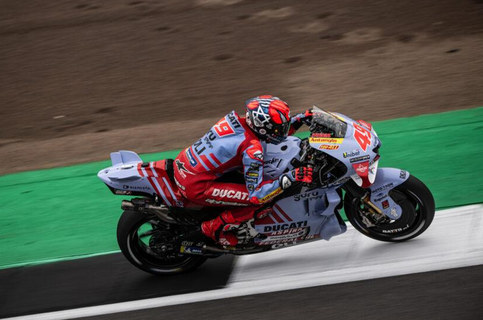 Fabio Di Giannantonio tercepat pada FP2 MotoGP Inggris 2023. 