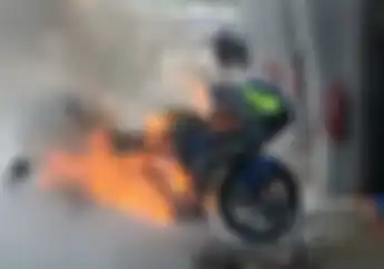 Pertanda Apa Nih? Motor GSX-RR Tim Suzuki Ecstar Ludes Dilalap si Jago Merah