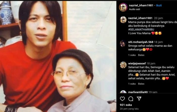 Ariel NOAH dan sang ibunda