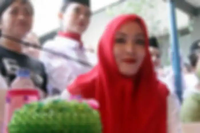 Angelina Sondakh saat menjadi juri di acara yang digelar Lapas Perempuan Pondok Bambu, Jakarta Timur untuk memperingati hari Kartini, Kamis (21/4/2016).