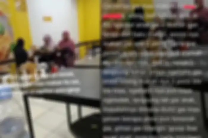Viral wanita digosipin emak-emak karena makan 2 porsi
