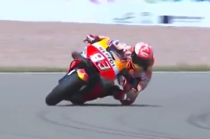 Marc Marquez kembali lakukan save hebat di MotoGP Jerman