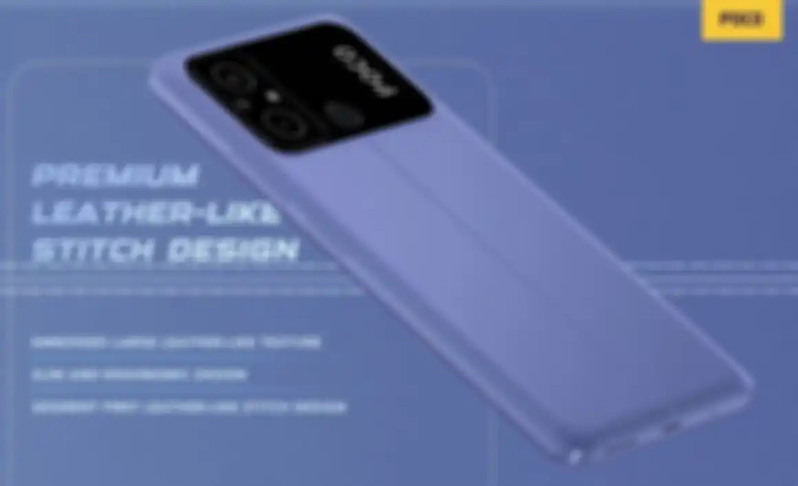 Desain premium POCO C55, yang merupakan hp entry-level terbaru POCO.